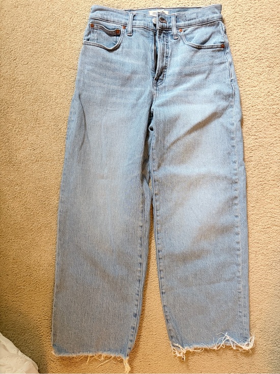 Madewell Denim - Madewell The Perfect Vintage Wide Leg Crop Jean - Light Blue Denim